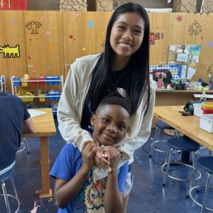 Ceanna Hidalgo '17 with Waterside Student; 2023